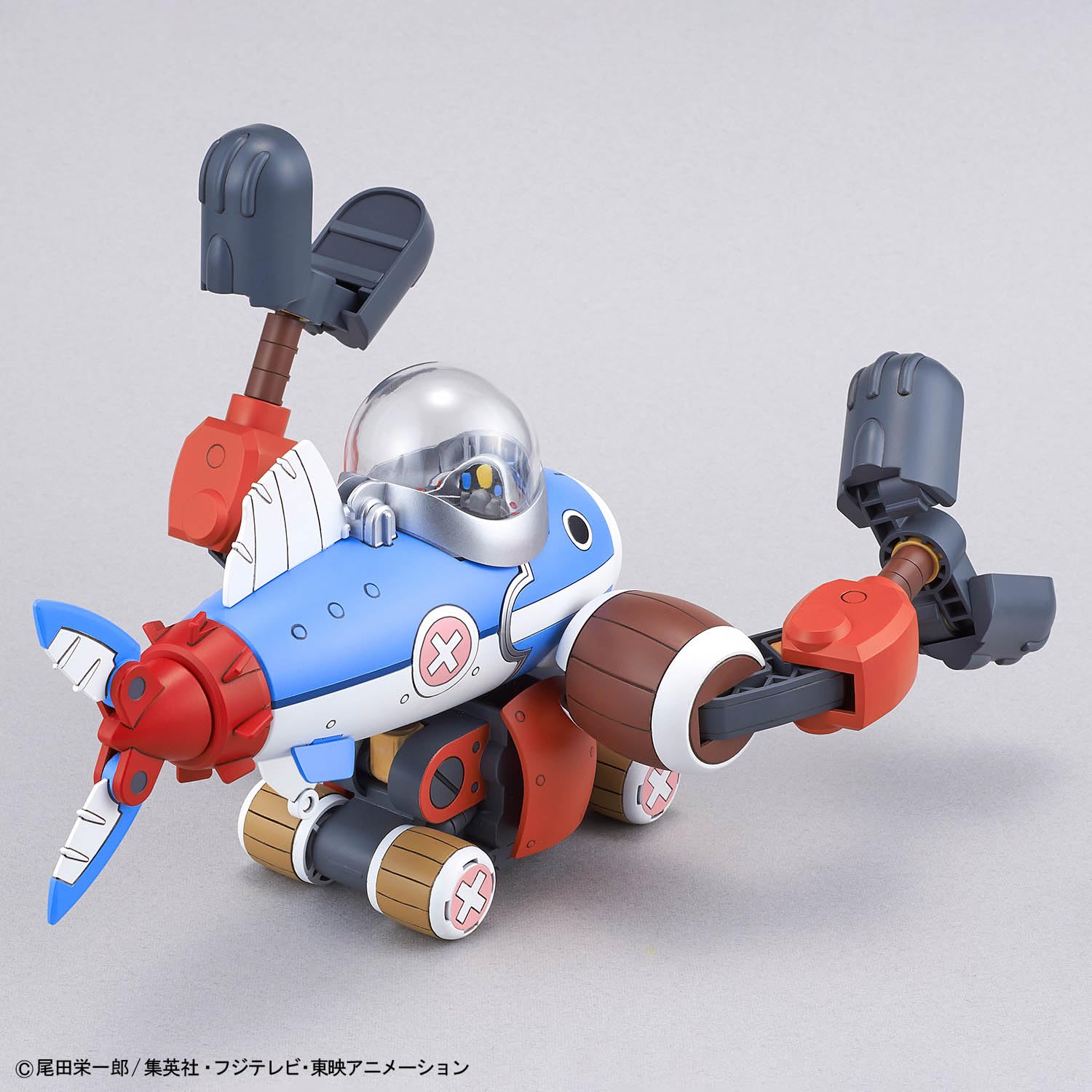 Bandai Spirits Robot Chopper One Piece No. 3 & 5 (Chopper Submarine & Chopper Crane) Modello in plastica codificato a colori