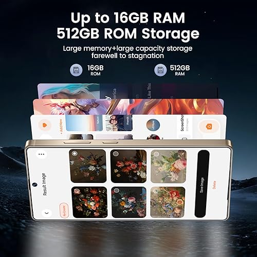 Miniatura 2 de I25 Ultra Smartphone 16+512GB  Android 14  Snapdragon 8 Gen 3  Cámara dual de 68MP+108MP  Batería de 7000mAh  Pantalla FHD+ de 6.99 pulgadas  Supera