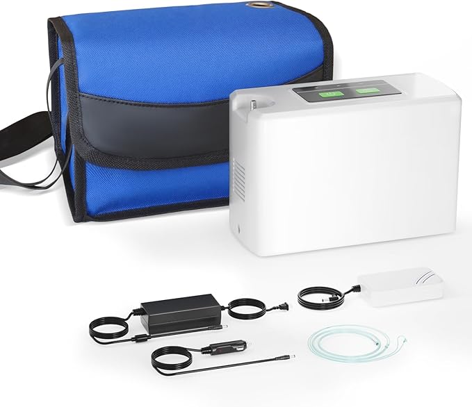Portable Oxygen Concentrator for Travel 3L with Bag/Accessories,Home Oxygen Concentrator Machine Accessories, Oxygen Tubing,Low Noise