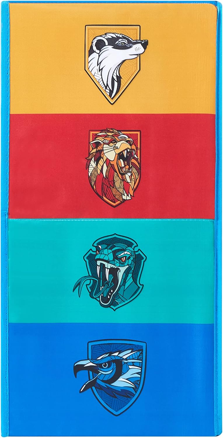 Harry Potter Collapsible Storage Cubby Unit and Bookshelf with 3 Collapsible Cubes