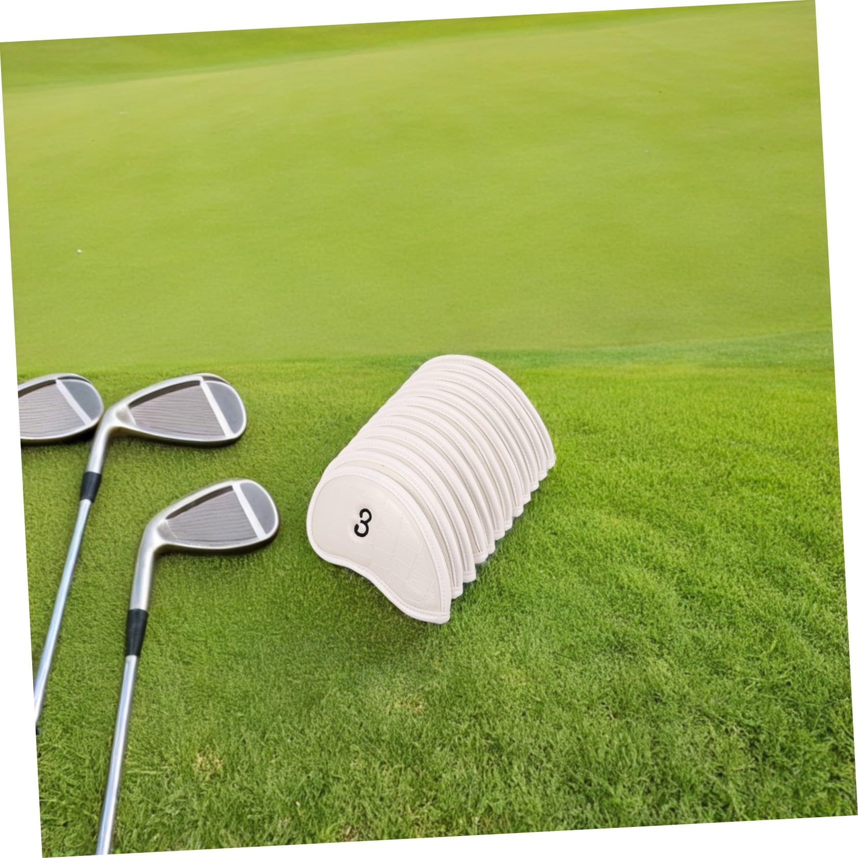 12 Piezas Fundas para Palos de Golf de Protectores Resistentes al para Driver Fairway y Putter Cierre Seguro Diseño y Elegante Accesorios para Golfistas