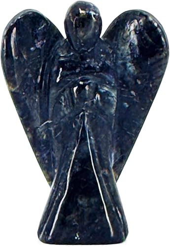 Miniatura 9 de Figura curativa de ángel guardián de aventurina verde tallada a mano de 2 pulgadas