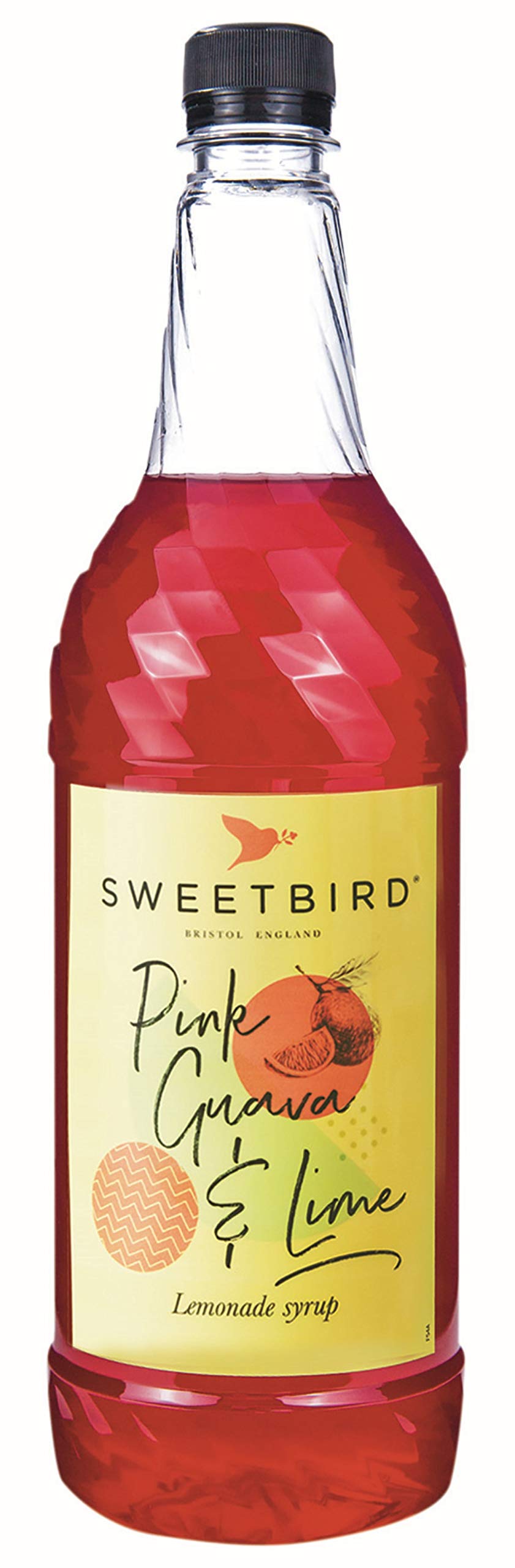 Sweetbird Pink Guava & Lime Lemonade Syrup (1 litre) - Vegan Friendly