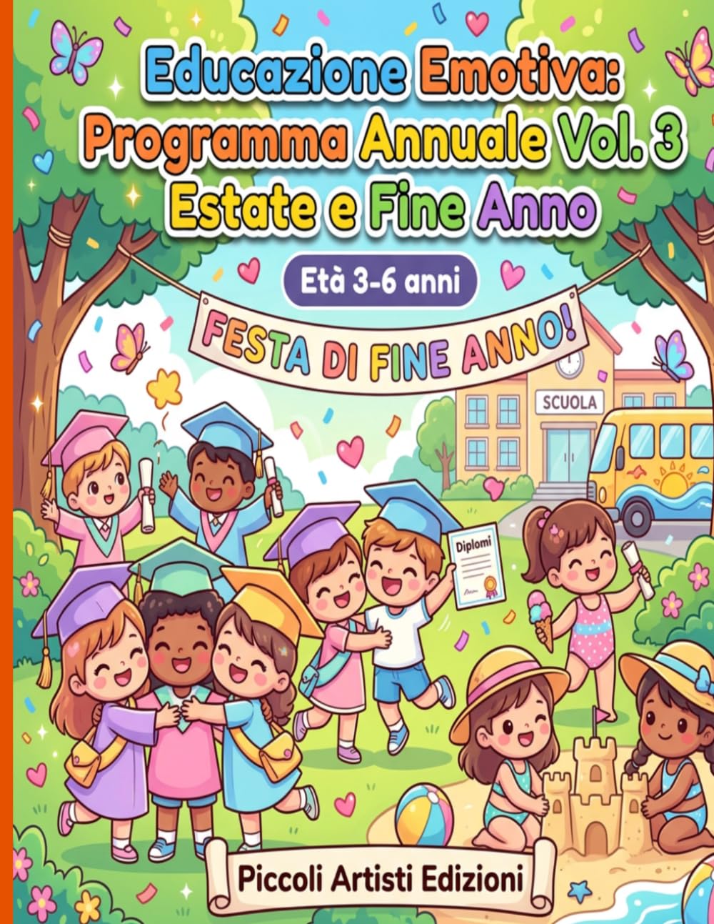 Educazione Emotiva: Programma Annuale Vol. 3 Estate e Fine Anno: Programma Illustrato Kawaii di Educazione Emotiva — Maggio, Giugno e Fine Anno