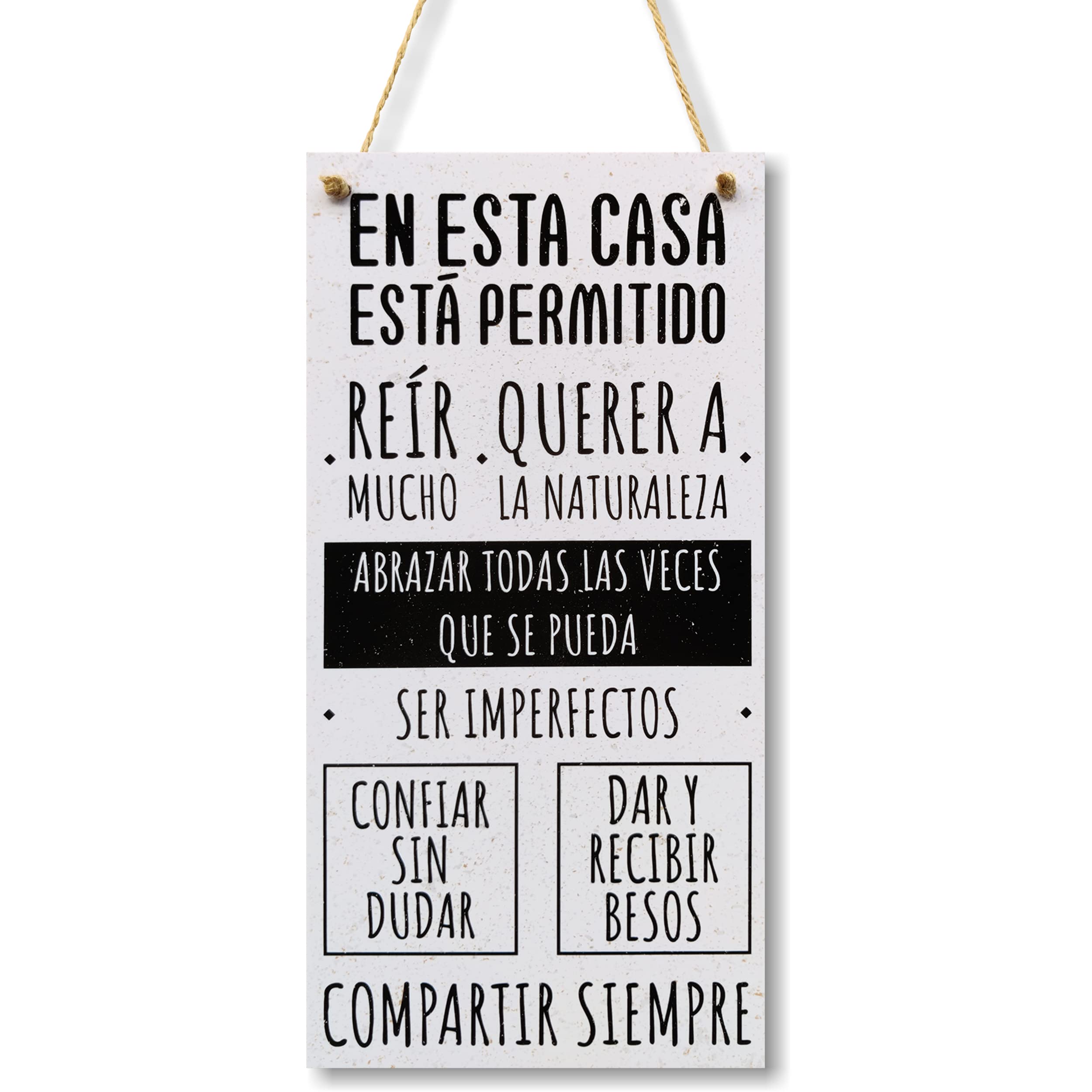 CARISPIBET Es cierto el tiempo vuela carteles decorativos de pared placas de decoración para el hogar y cocina 30 x 15 cm