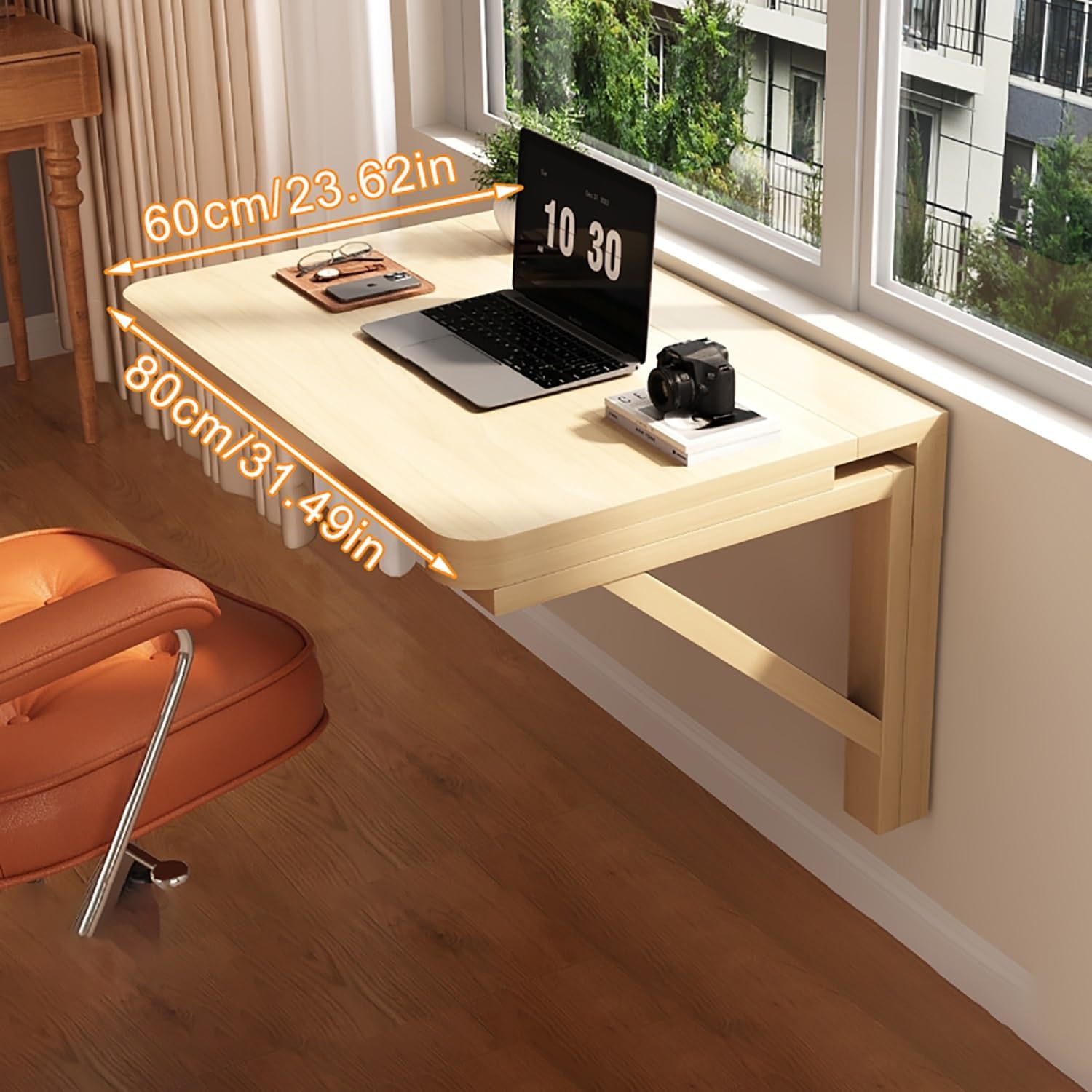 机 折りたたみ式壁掛けテーブル - 省スペースのドロップリーフ