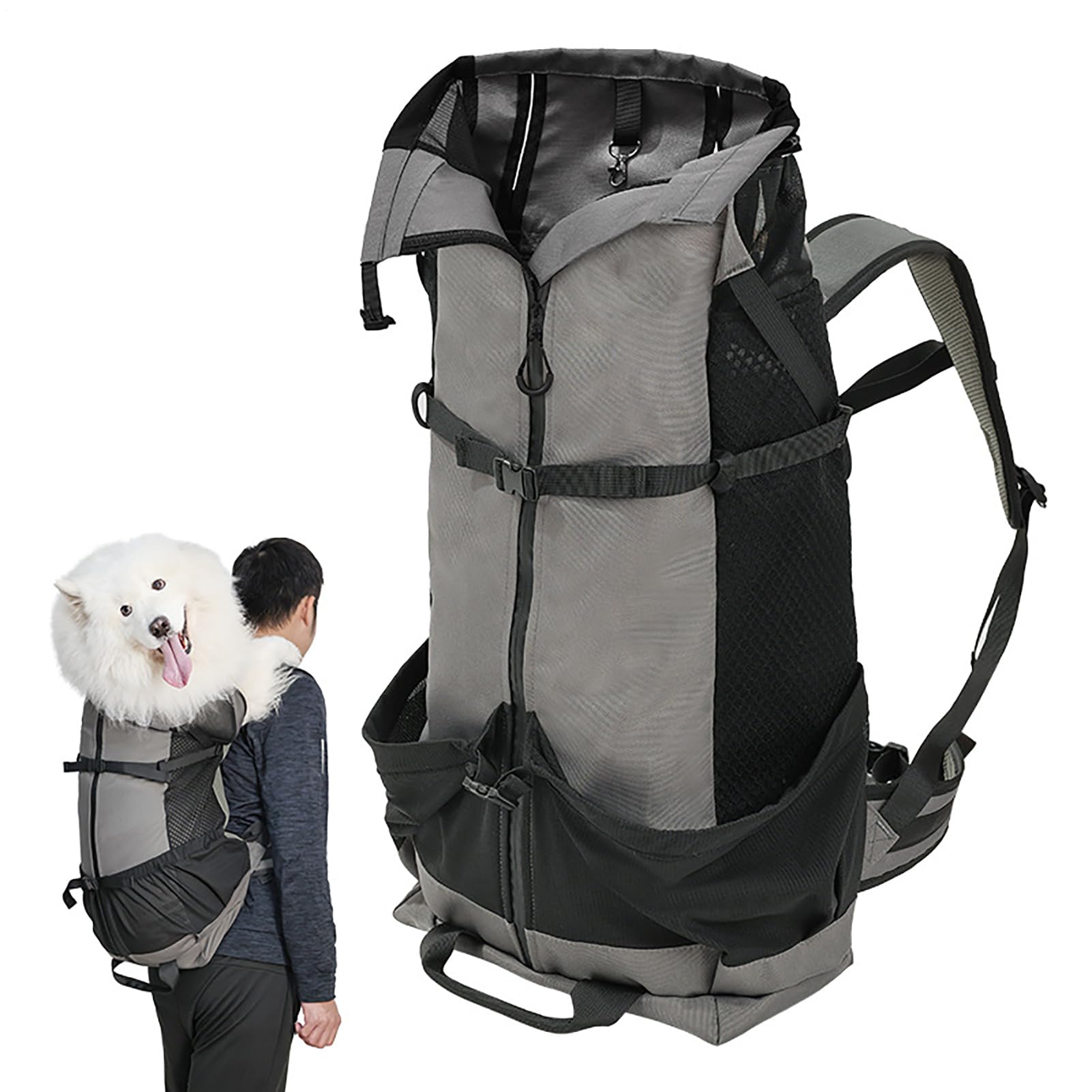 Mochila para Mascotas - Mochilas para Mascotas de Gran Capacidad | Mochilas para Mascotas Anti-, Mochila Multifuncional Perro Grande para Evitar el Cabello
