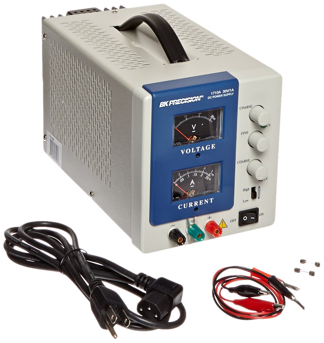 B&K Precision 1710A Single Output DC Power Supply, Analog, 0-30 V Output Voltage, 0-1 A Output Current