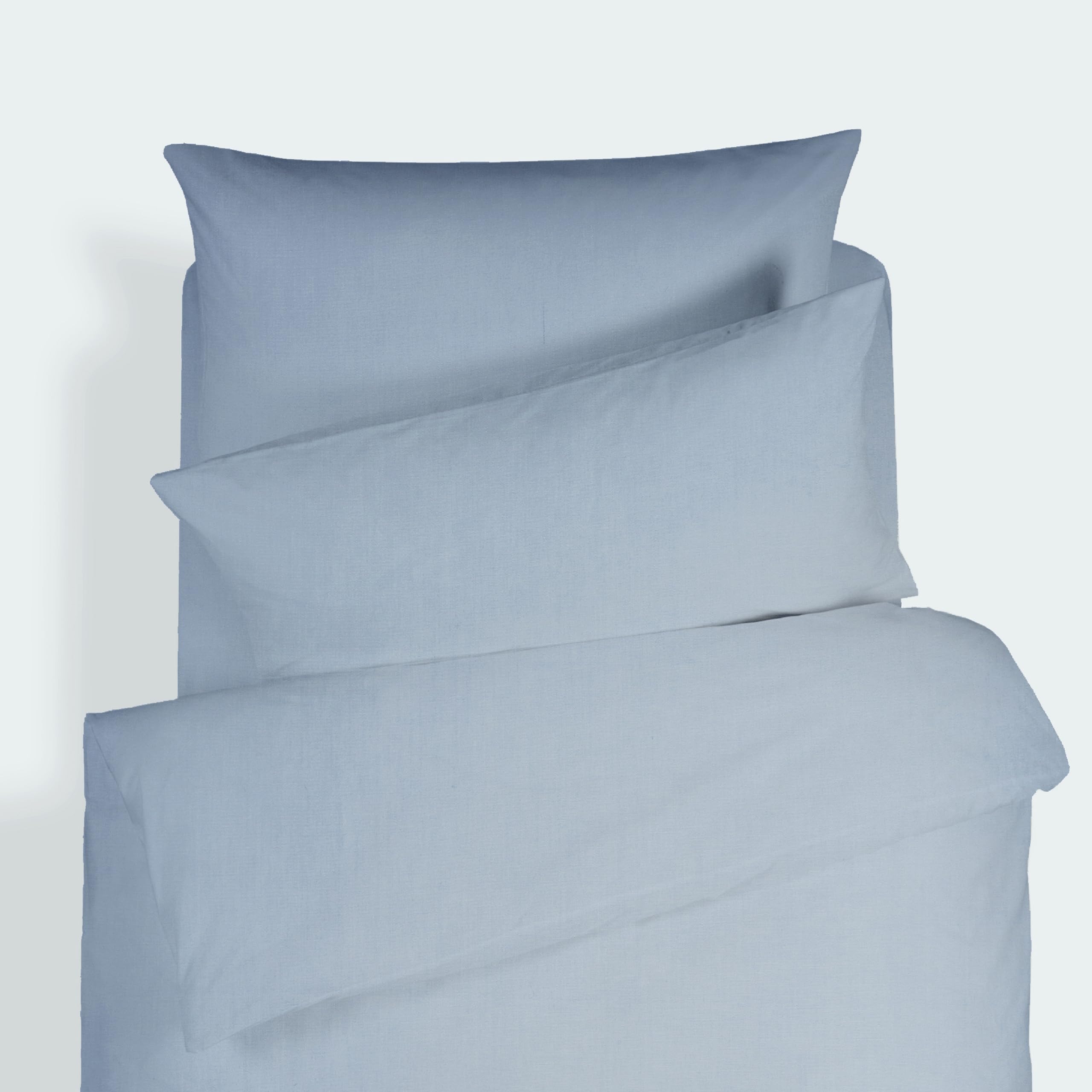 Bianca Plain Dyed Green Bed Linen 140 x 220 60 x 70 cm