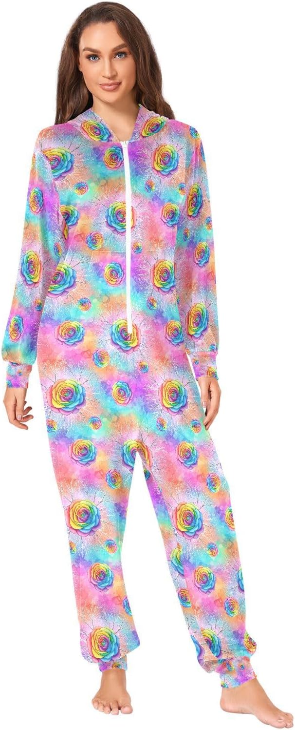 QUGRL Onesies Adult Pajamas Costume for Women Men Unisex Cosplay Sleepwear Homewear Suit Winter S-XL