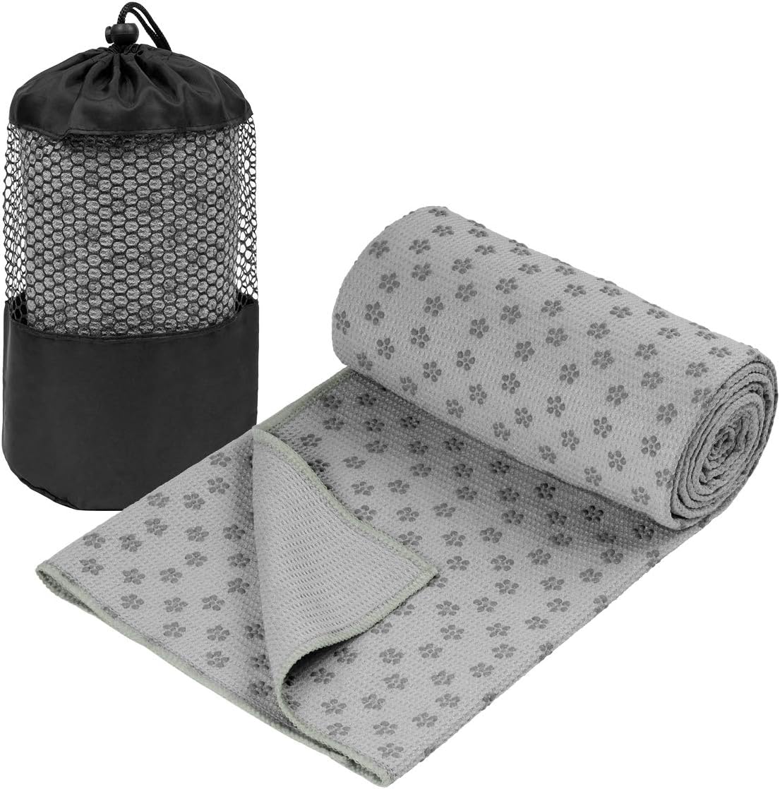 GalSports Non Slip Hot Yoga Towel, Skidless Waffle Texture, 100% Absorbent Odorless Microfiber, Standard Sized 24 inch x 72 inch Mat Towel, Ideal for Hot Yoga, Bikram, Pilates