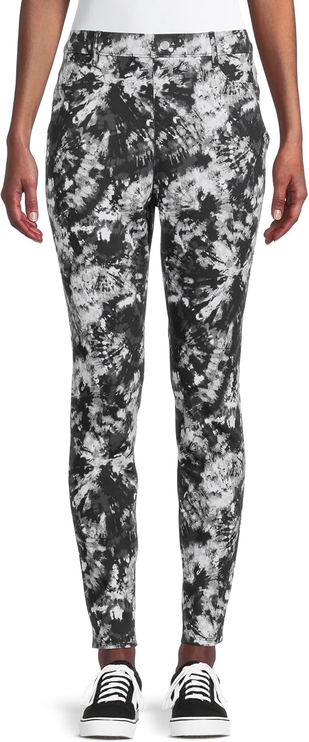 Time and Tru Women's Stretch Fitted Jeggings (Large, Black