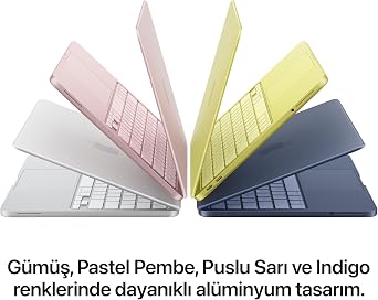 Apple 13 inç MacBook Neo Laptop: A18 Pro çip, Yapay zeka ve Apple Intelligence için tasarlandı, Liquid Retina Ekran, 8 GB Birleşik Bellek, 512 GB SSD, 1080p FaceTime HD Kamera, Touch ID; Gümüş Rengi