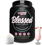 Blessed Vegan Protein Powder - Plant Based Protein Powder Meal Replacement Protein Shake, 23g of Pea Protein Powder, Dairy Free, Gluten Free, No Sugar Added, 30 Servings (Chocolate Mylk)