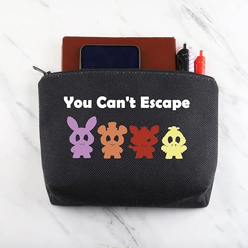 Miniatura 6 de MNIGIU Regalo para amantes de los juegos de terror, no puedes escapar, bolsa de maquillaje inspirada en el juego, regalo de Freddy, No puedes