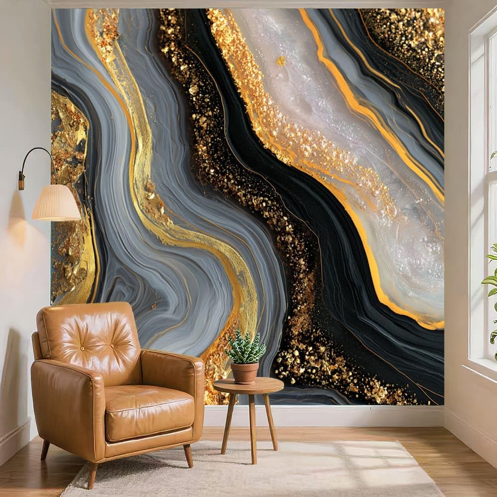 Fotomurale Arte Poster 250x175 cm Grigio Carta per Paret Design Moderna
