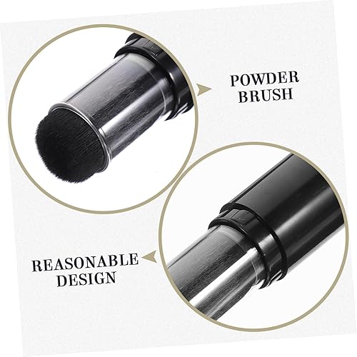 Miniatura 6 de FRCOLOR Cepillo de polvo recargable con función de dispensación, cepillo de maquillaje portátil para polvo suelto, apto para viajes, para base