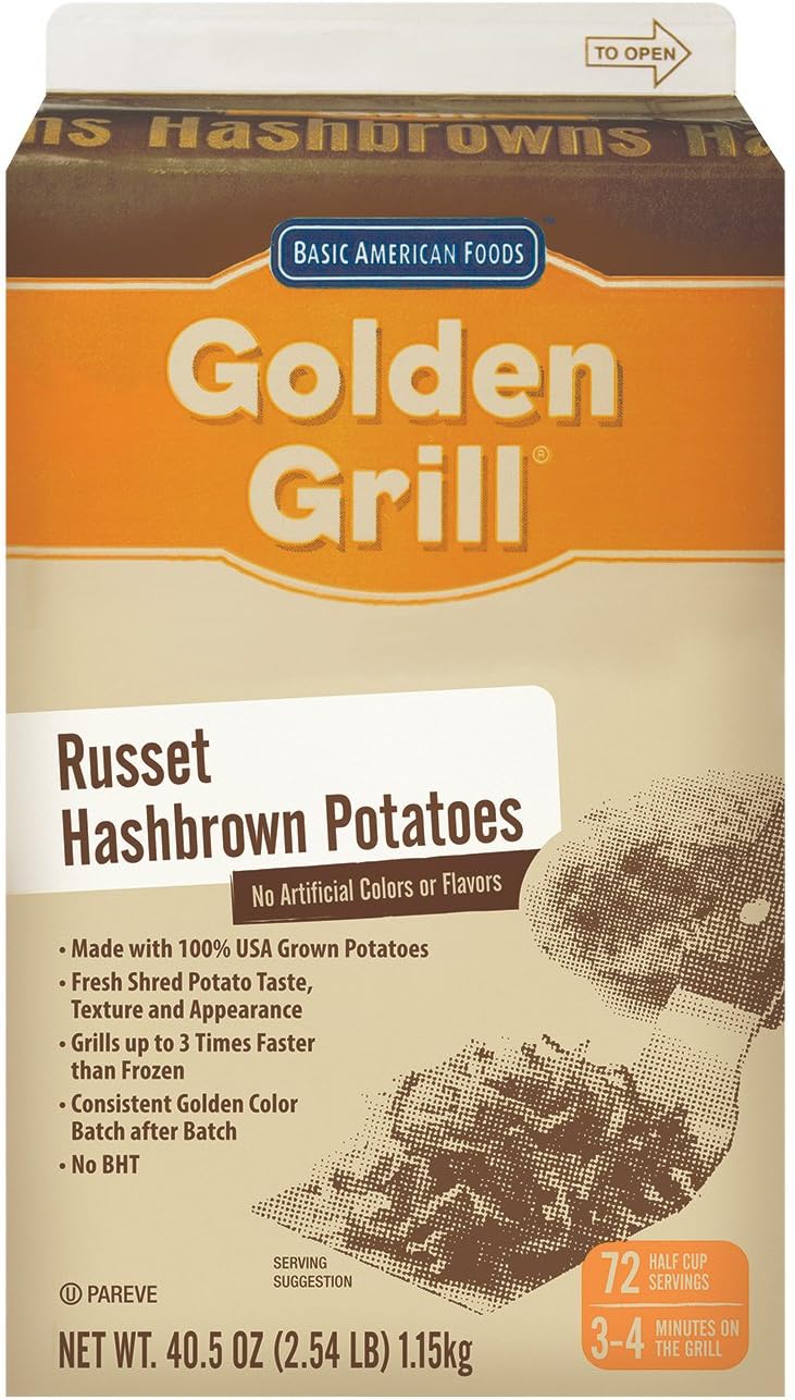 Golden Grill, Premium Hashbrown Potatoes, 432 servings, 40.5 oz. (6 Count)
