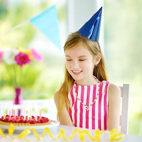 Vista 13 de Sumind 6 juegos de joyas para niñas pequeñas, collar y pulsera de cuentas para bebés, regalos de joyería de disfraces, regalos de fiesta de princesa