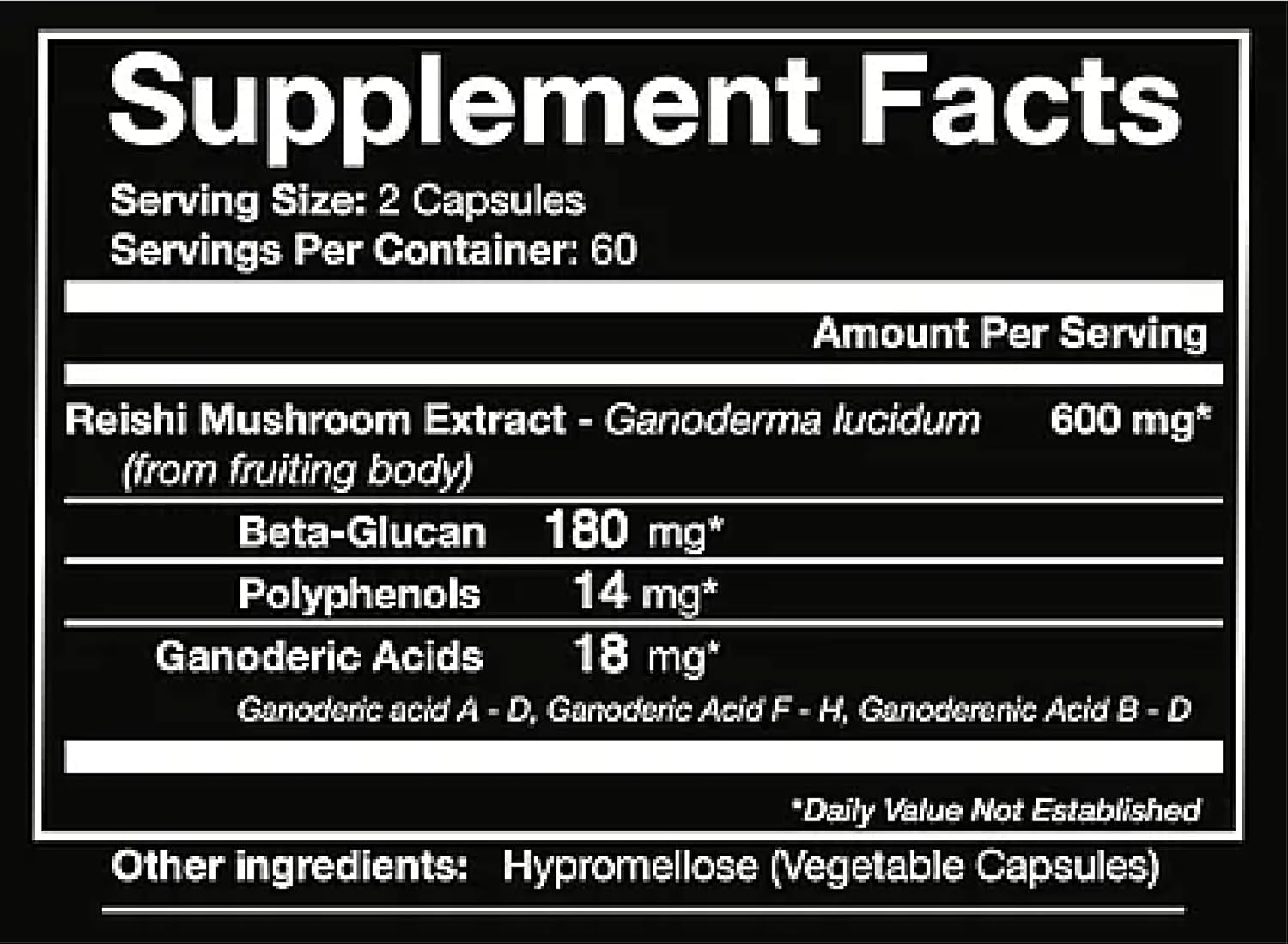 ORIVeDA REISHI Primo (Reishi dual extract - 120 v-capsules) covers 2 months