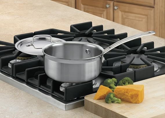Cuisinart MultiClad Pro Stainless Steel 2-Quart Saucepan with Cover & MultiClad Pro Stainless Steel 1-1/2-Quart Saucepan with Cover