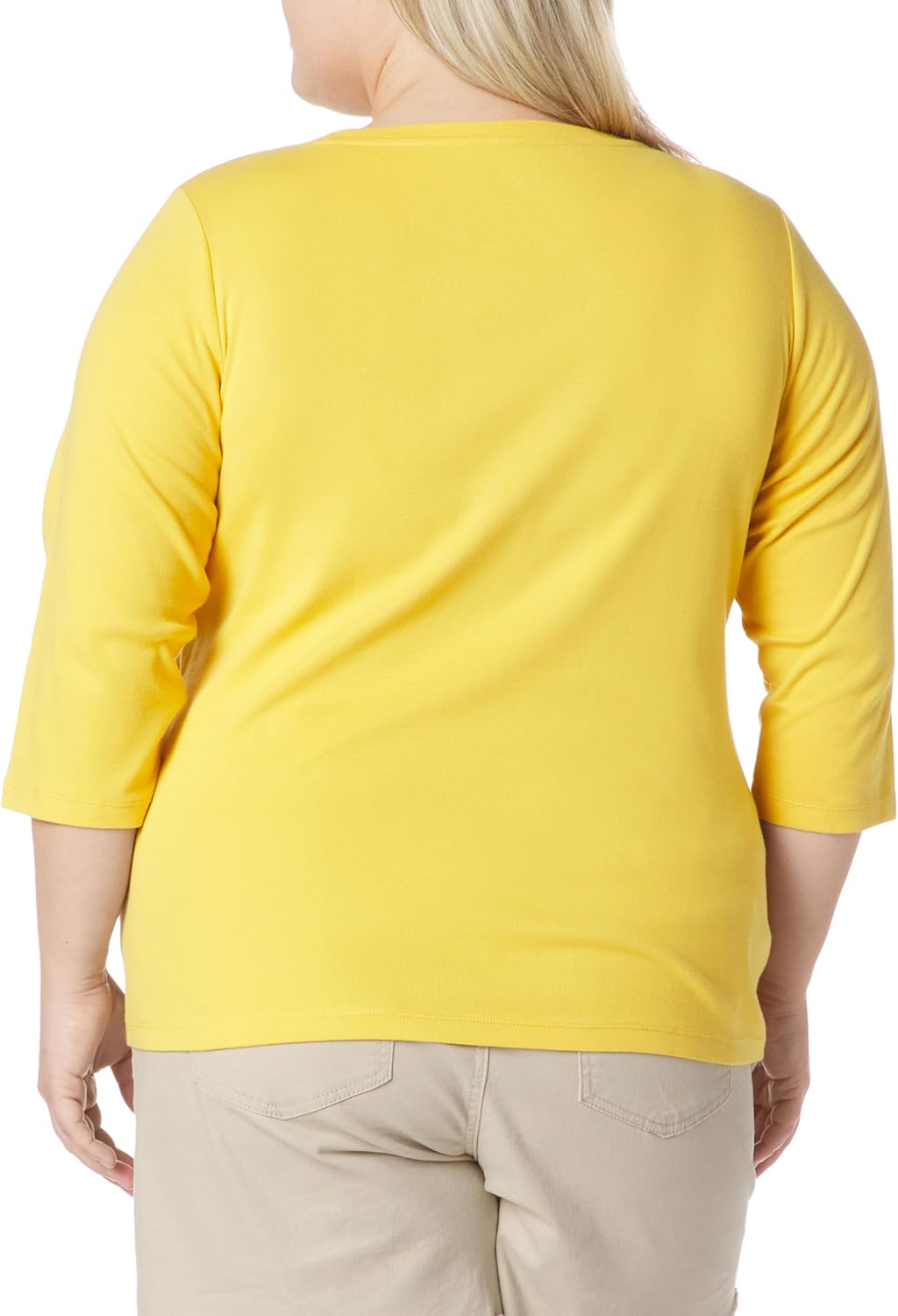 Tommy Hilfiger Womens Knit Scoop Neck Pintuck Blouse - Image 2