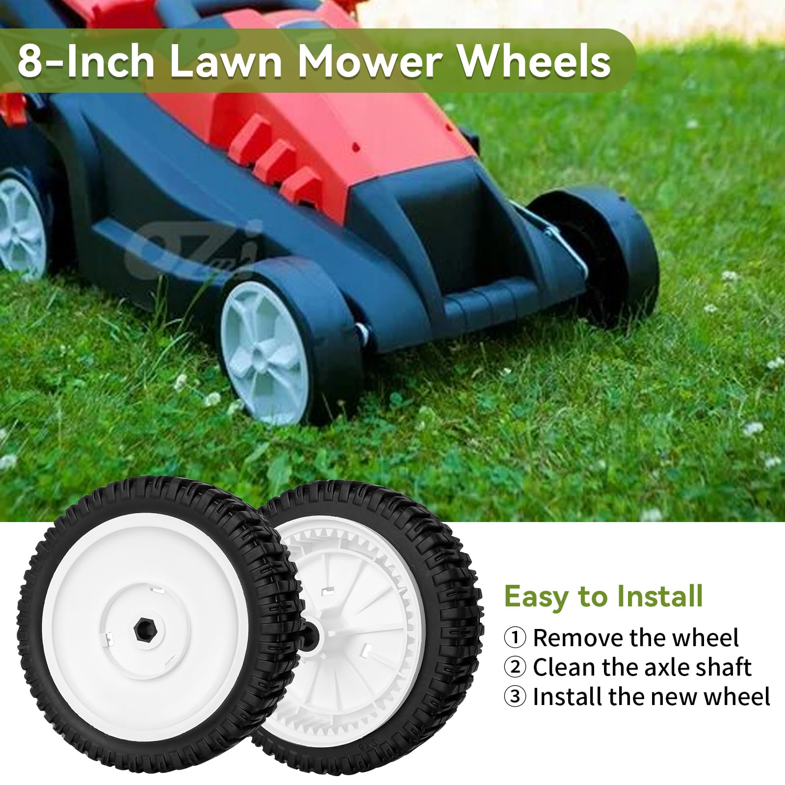 Amazon.com: 180775 180773 Lawn Mower Front Wheels Compatible with