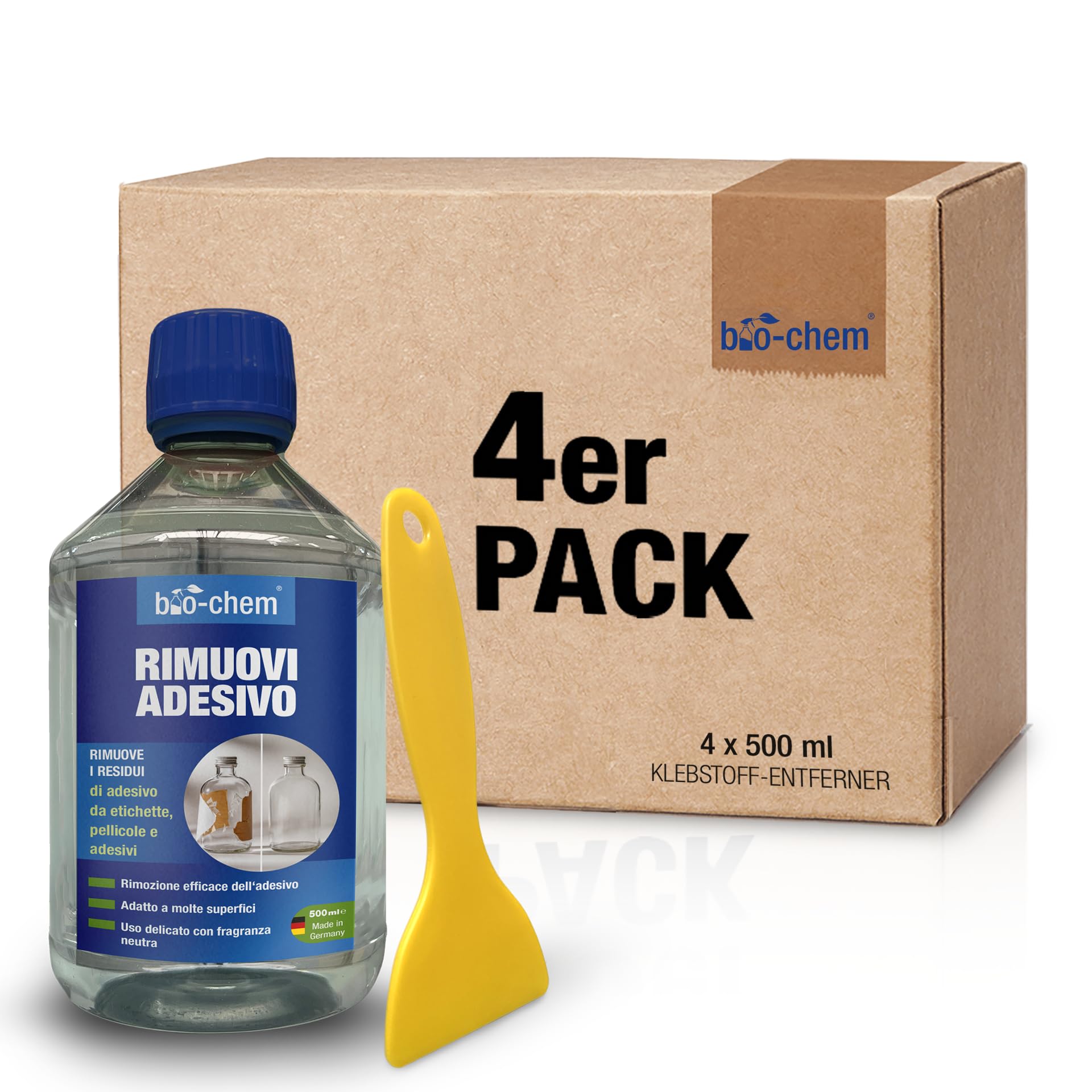 bio-chem Soluzione per rimuovere colla e adesivi 4x500 ml