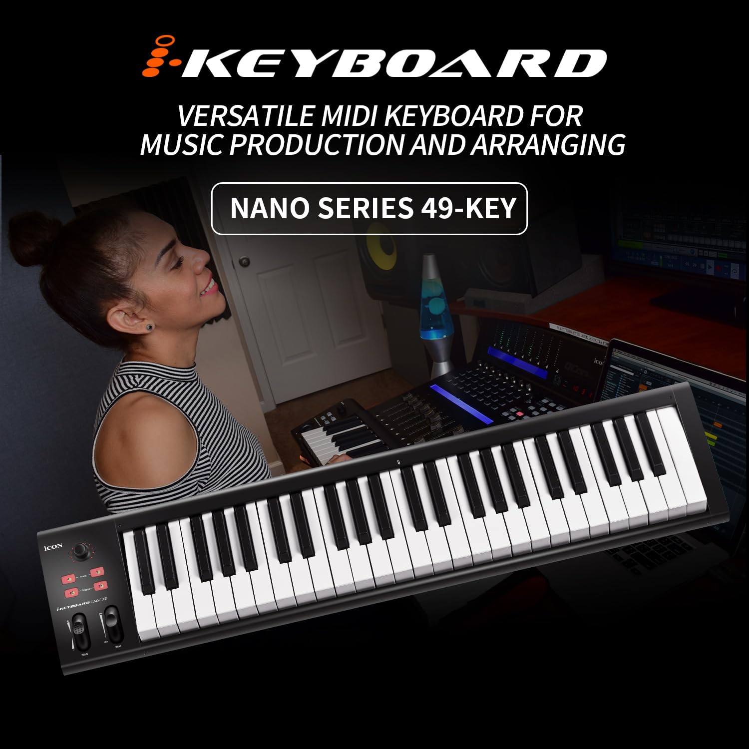 iCon - iKeyboard 5Nano - tastiera MIDI a 49 tasti