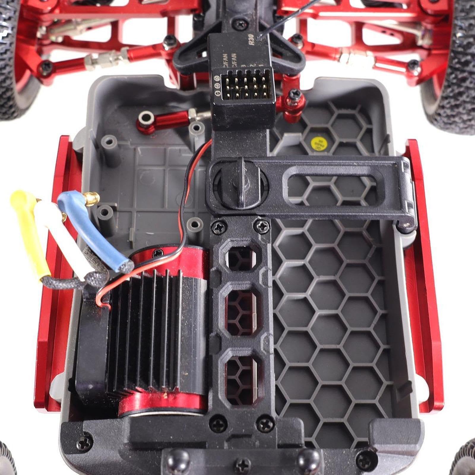 Harilla und rechter Chassis-Kantenschutz, Ersatzteil, Spielzeug, Hobby-Montage, Chassis-Zubehör, Seitenschutzteile für H16E 1/16 RC-Auto, Schwarz