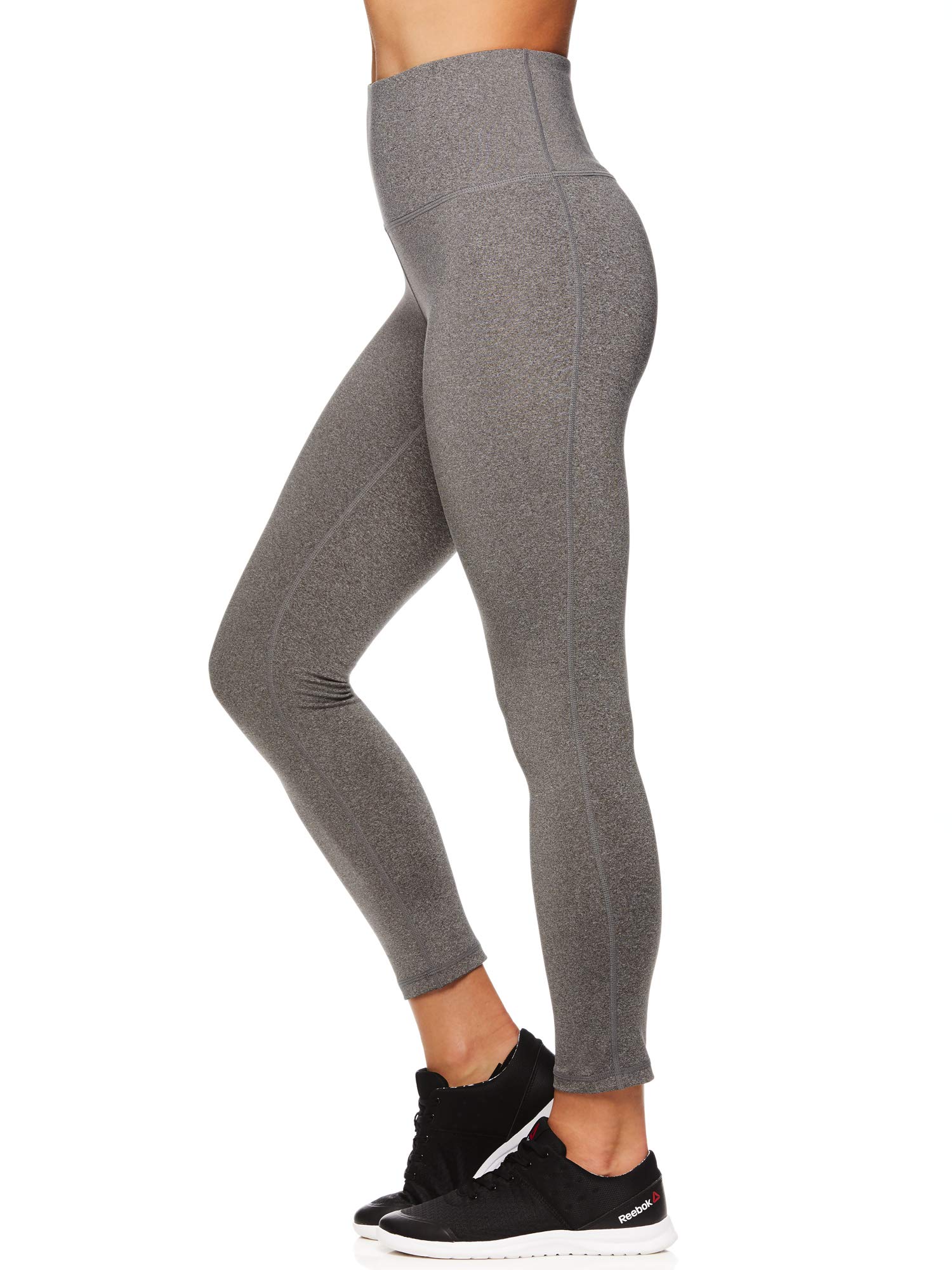 Reebok Damskie legginsy do ćwiczeń Capri z wysokim stanem w talii - rajstopy uciskowe o wysokiej wydajności