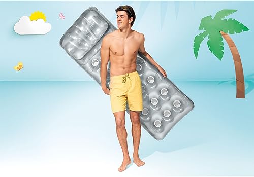Miniatura 5 de Intex 58894EP - Colchón francés de 18 bolsillos para tumbona de piscina con reposacabezas
