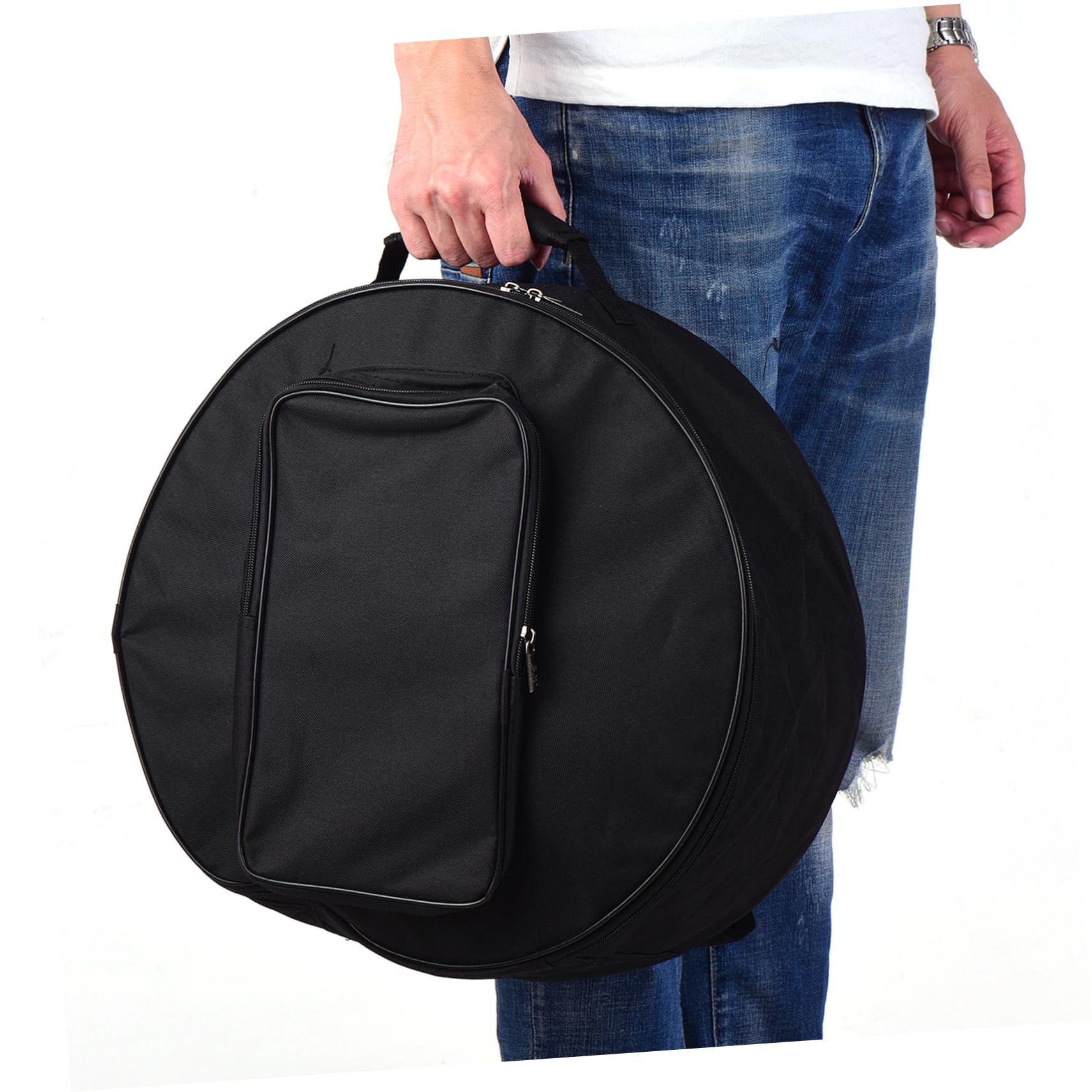 NULYLU Musician Gear Bag 13-14 Inch Snare Drum Case Padded Protection Drum Bag Case