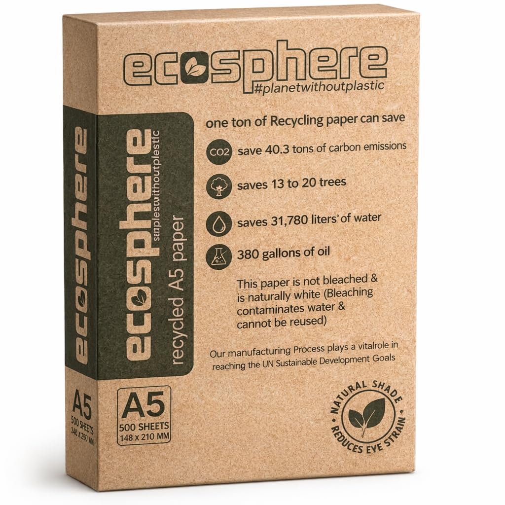 Ecosphere #planetwithoutplastic 100% Recycled Unbleached Printer