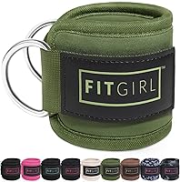 Vista 6 de FITGIRL Correa de tobillo para máquina de cable, acolchado de alta calidad y comodidad para máquinas de ejercicio con cable, accesorio de ejercicio