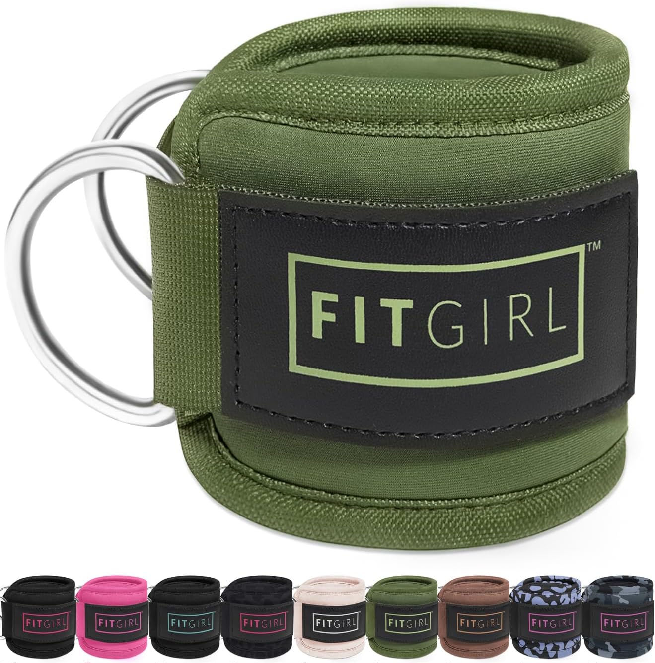 FITGIRL Ankle Strap for Cable Machine – Premium Padding and Comfort for Cable Exercise Machines, Cable Exercise Attachment for Home & Gym, Glute Workouts - Kickbacks, Leg Extensions, Hip Abductors