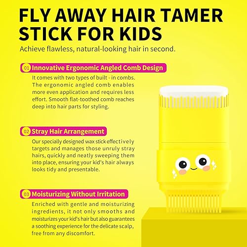 Miniatura 37 de SEVICH Barra de cera para el cabello para mujeres y niños, ceras para peinar el cabello, productos para el cabello con espalda lisa, solo 90