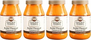 Golden Barrel Butter Flavored Coconut Oil (32 oz.) (Pack of 4)