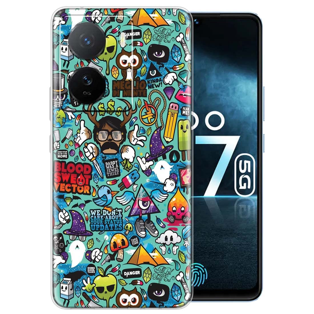 Fashionury Soft Silicon Printed Designer Mobile Back Cover for IQOO Z7 5G / IQOO Z7s 5G -D1008 (B0C16PCNPP) Amazon Price History, Amazon Price Tracker