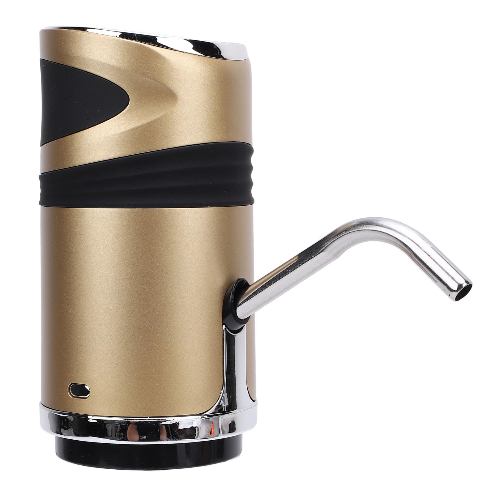 aqxreight Bottle Pump Automatic 1200mAh Battery USB Charging with Lock Electric Drinking Dispenser for Home Dorm Office Silver Bottle Pump Bottle DispenserDrinking PumpElectric (Silver) (Gold)