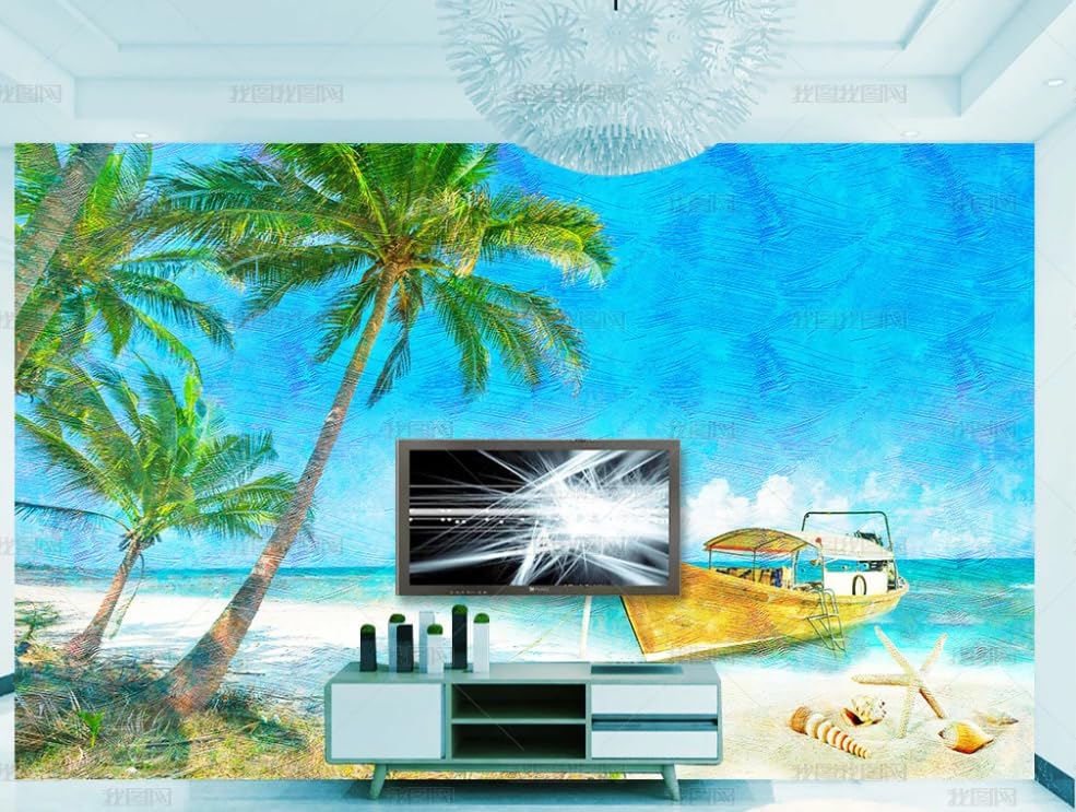 Tableau de peinture à l'huile mural intissé géant effet panoramique