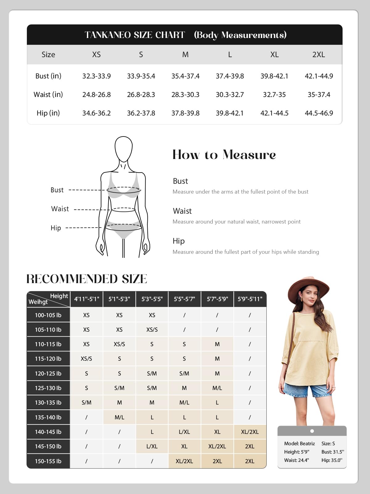 Tankaneo Tunique d'été décontractée à manches 3/4 pour femme - Style péplum fluide