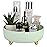 Anyoifax Makeup Perfume Organizer Tray 360 Degree Rotating Lazy Susan Skincare Lotion Organizer Spinning Cosmetics Storage for Dresser, Vanity, Bathroom Countertop, Small Light Green