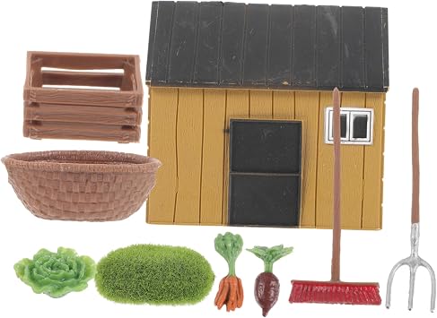 LIOOBO Miniature Farmhouse Decor Model Trees Mini Garden Tools Educational Plaything Miniature Garden Decor