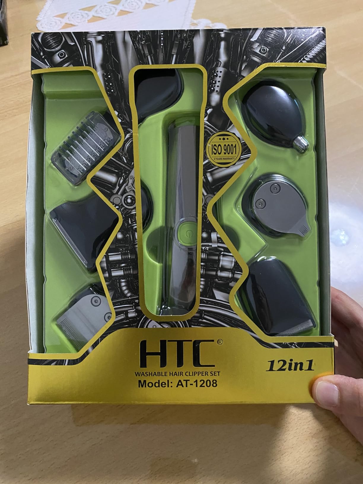 HTC Barttrimmer Herren - 12-teiliges Set Herrenpflege-Set, mit ...