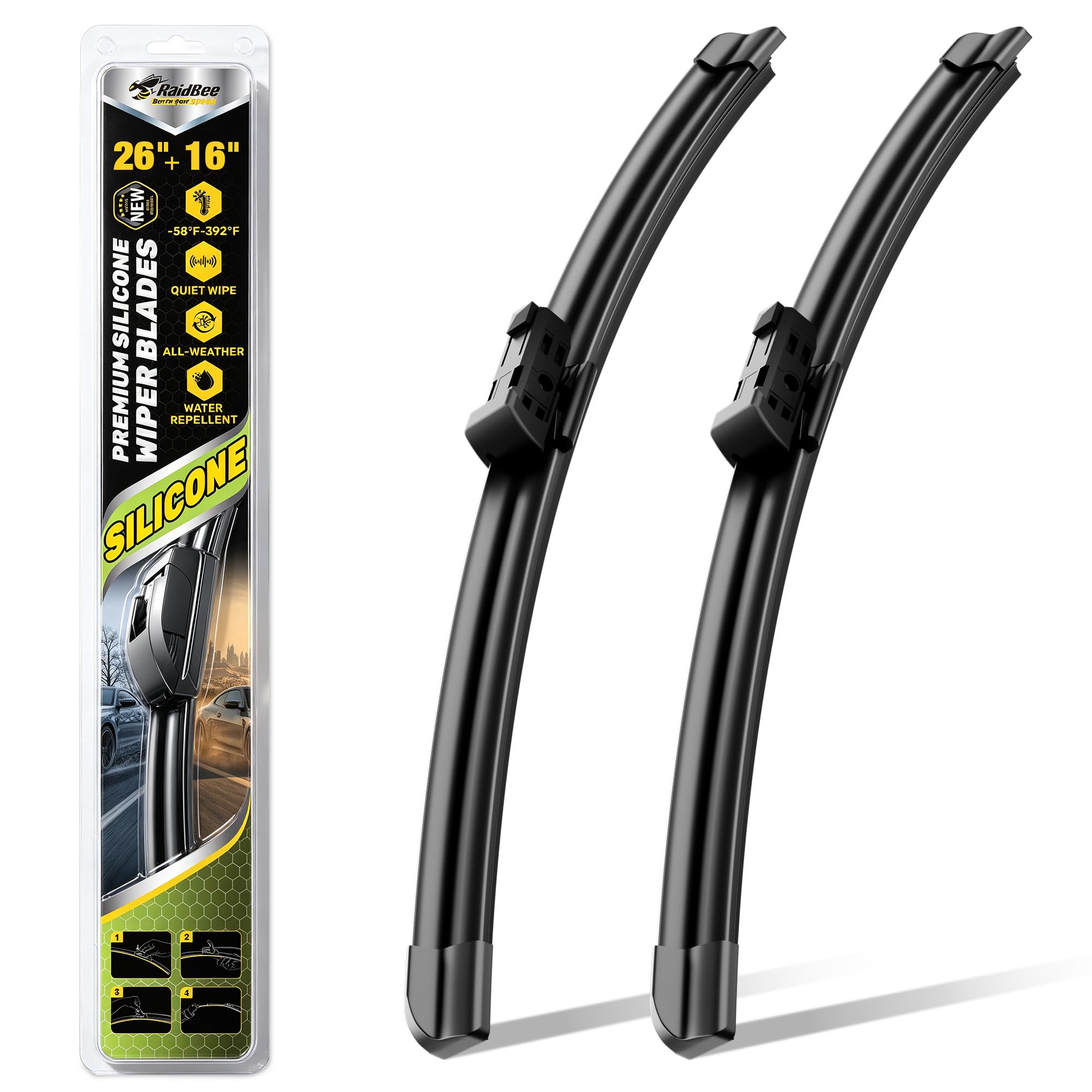 Silicone Windshield Wiper blades Replacement for