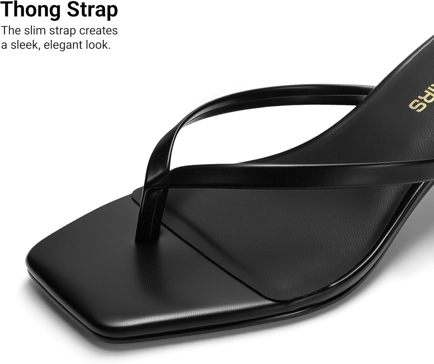 DREAM PAIRS Kitten Heels for Women Flip Flop Low Heels Square Open Toe Sandals Thong 1.96 Inch Heeled Sandals for Summer Vocation - Image 5