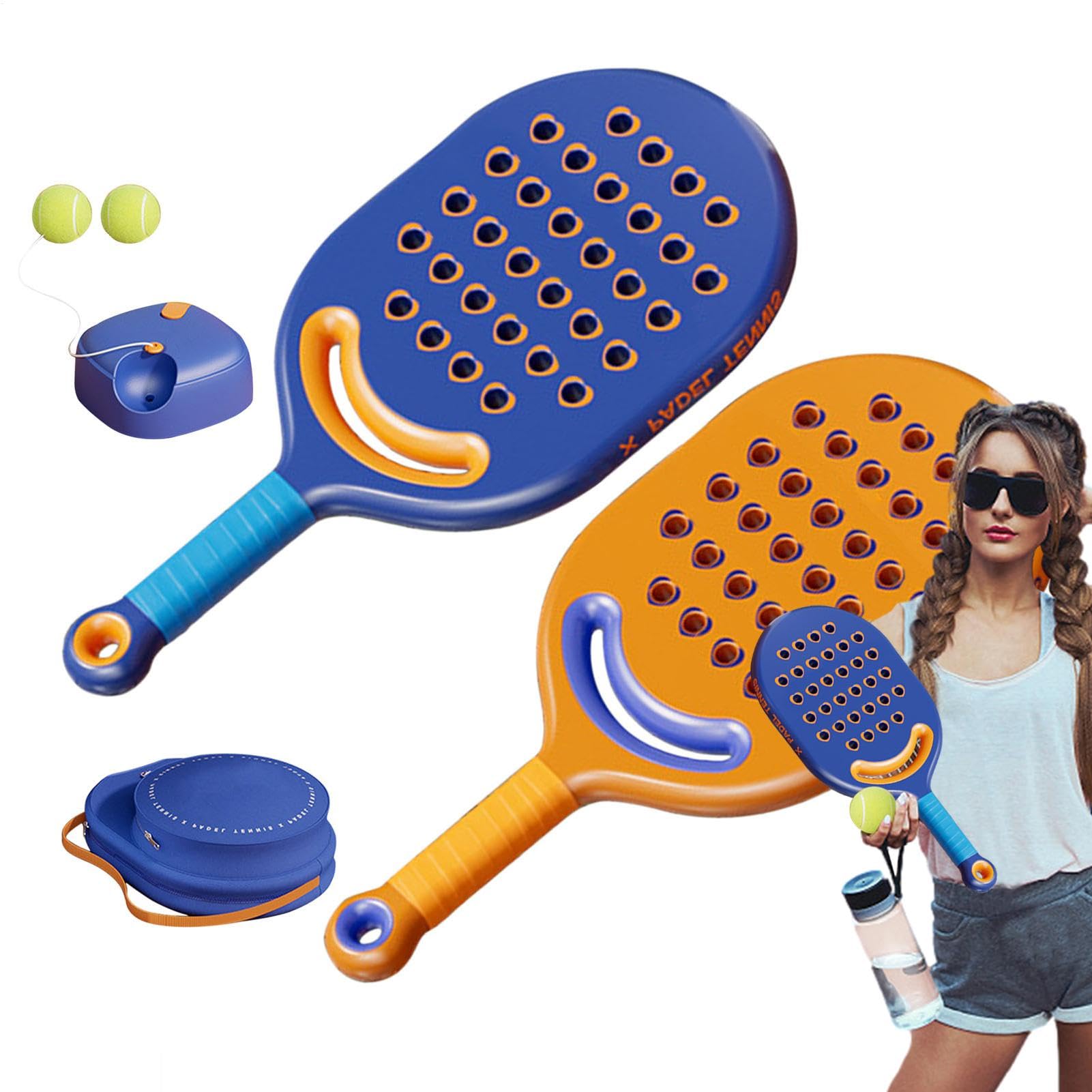 Palla da Tennis Rimbalzante per Allenamento Kit Portatile di Allenamento | Solo Attrezzo Rimbalzante da Tennis Portatile con Corda Elastica Lunga per Adulti e Bambini