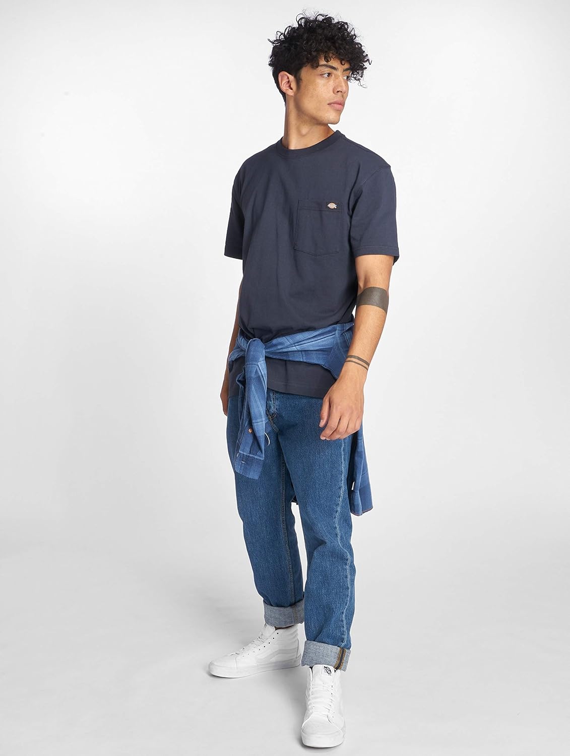 Dickies Men's Heavyweight Crew Neck Short Sleeve Tee - Picture 64 of 127