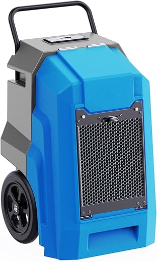 MOUNTO 180Pints Commercial Dehumidifier with Pump and Drain Hose, LGR Portable Dehumidifier with wheels for Home, Basements, Garages, and Job Sites.